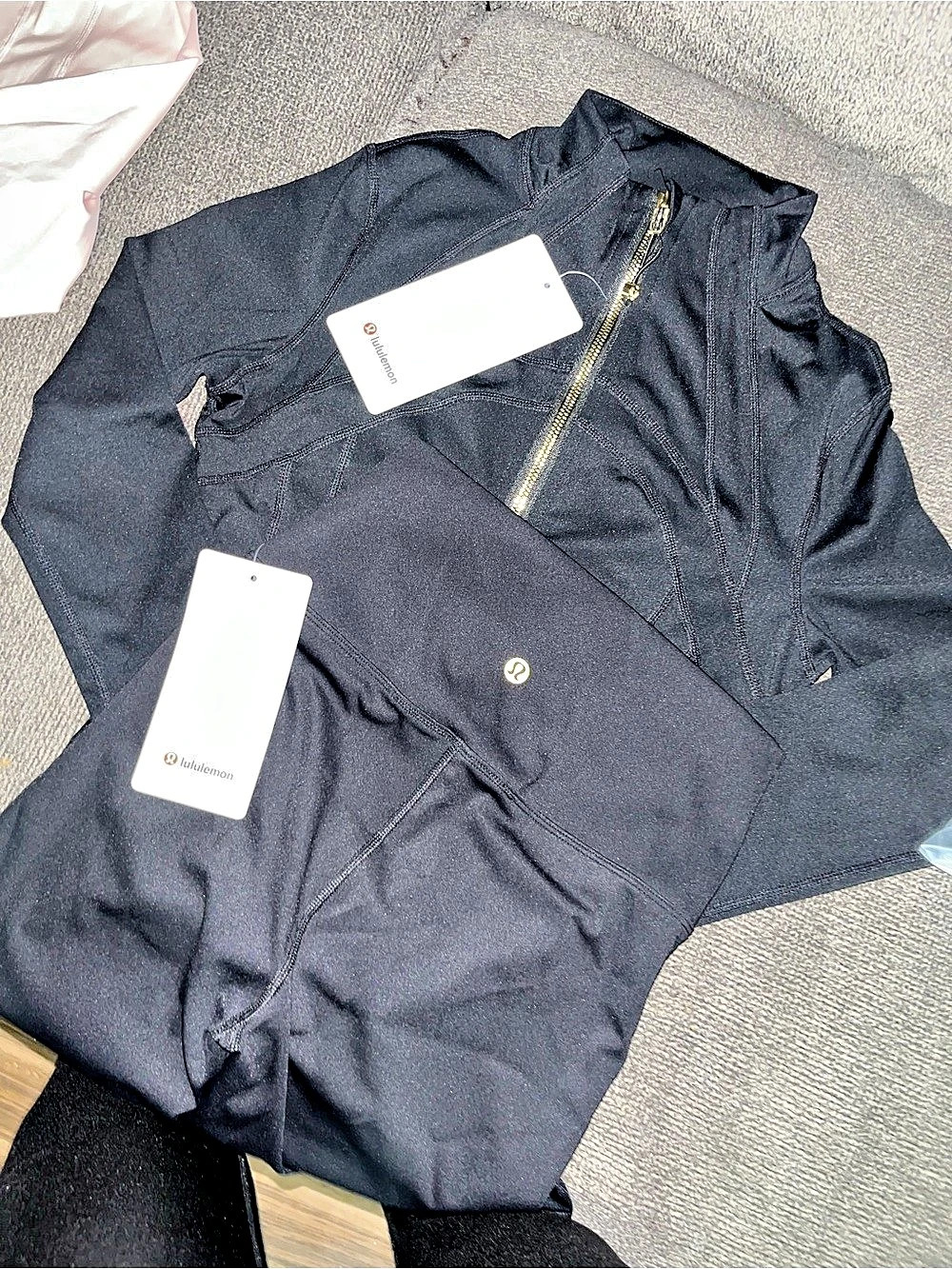 Lululemon Define Jacket Nulu and High-Rise Legging Set Black